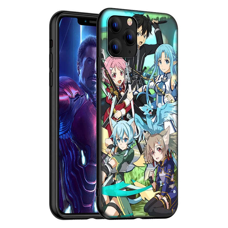 iPhone XR X Xs Max 7 8 6s 6 Plus 7+ 8+ 5 5s SE 2020 Soft Case 119LU Sword Art Online Casing