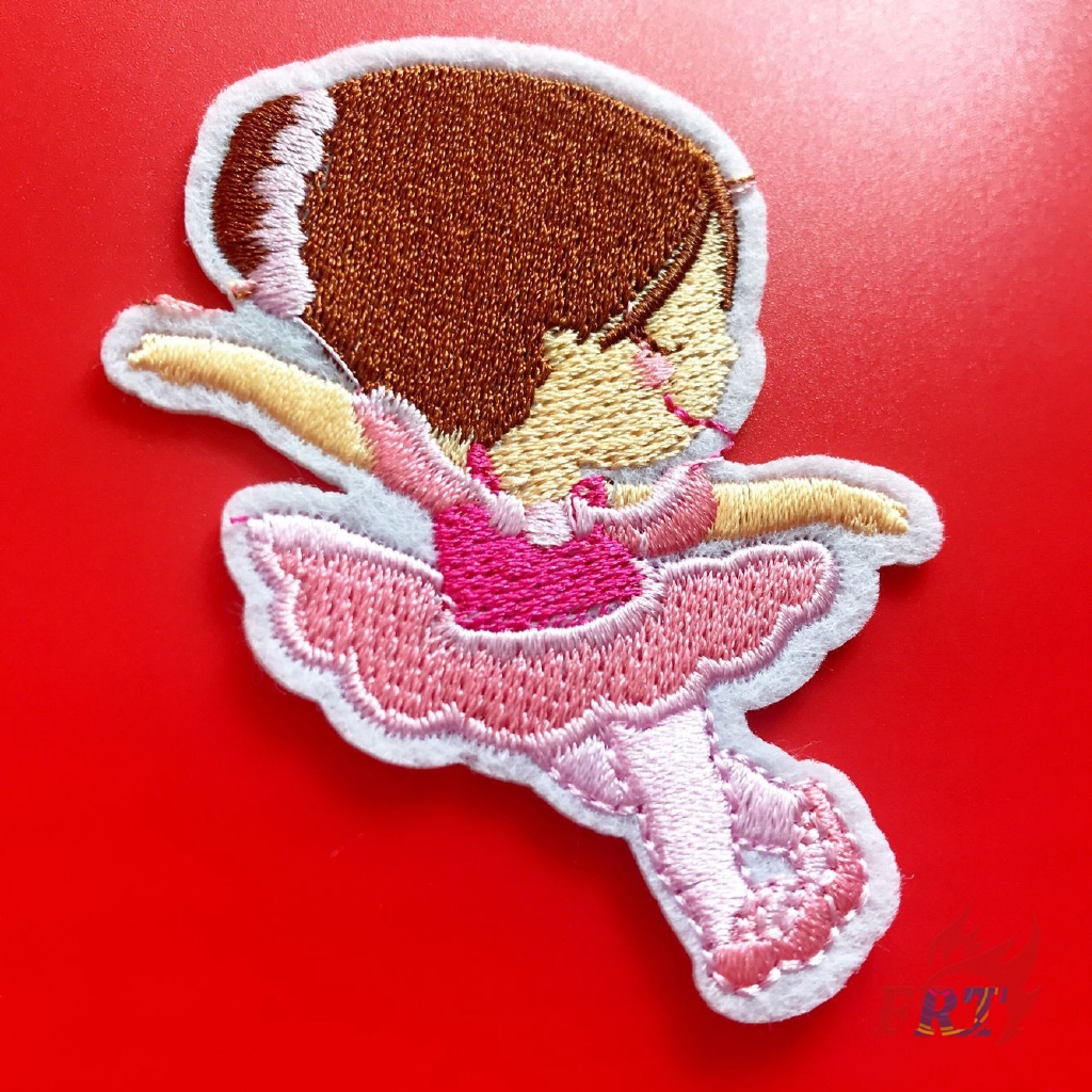 ☸ INS - Ballet Girl Patch ☸ 1Pc Beach Diy Sew on Iron on Badges Patches
