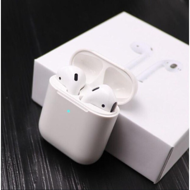 Tai Nghe Không Dây Bluetooth Iphone Airpods 2 - Âm Siêu Hay, Cảm Ứng Đa Điểm (Định Vị - Đổi Tên - Sạc Không Dây) Cao Cấp