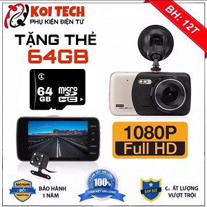 TẶNG THẺ NHỚ 64GB Camera Hành Trình Xe OTO WDR X600 FULL HD 1080P - STN