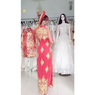 Bộ Áo dài 4tà thêu size SM