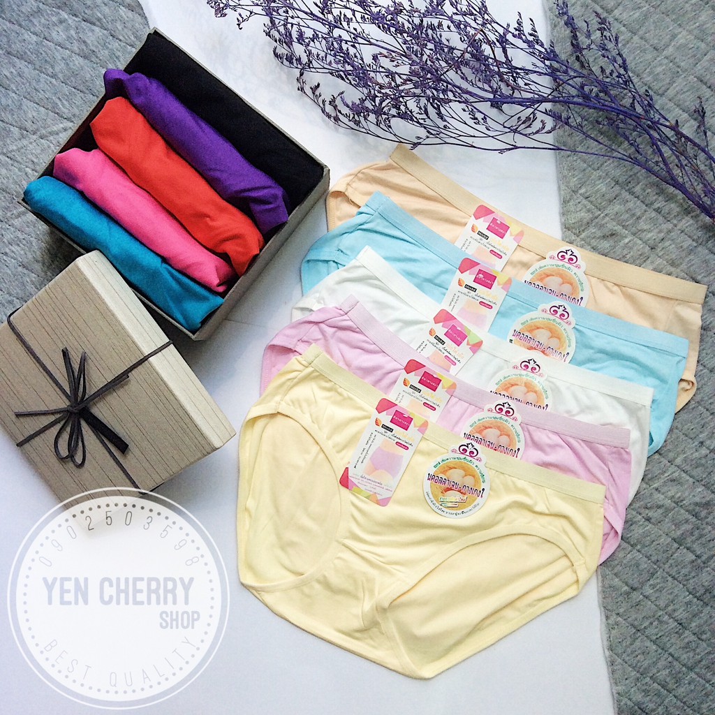 Combo 10 Quần lót Nữ Cotton thoáng mát Thái Lan