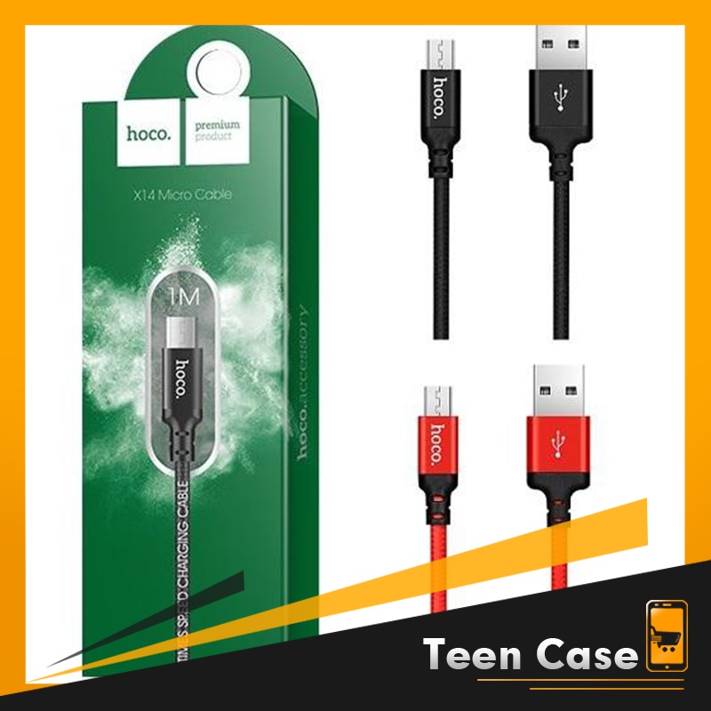 Cáp sạc Micro USB Hoco X14 sạc nhanh 2.0A dài 1m cho điện thoại SAMSUNG/XIAOMI/OPPO