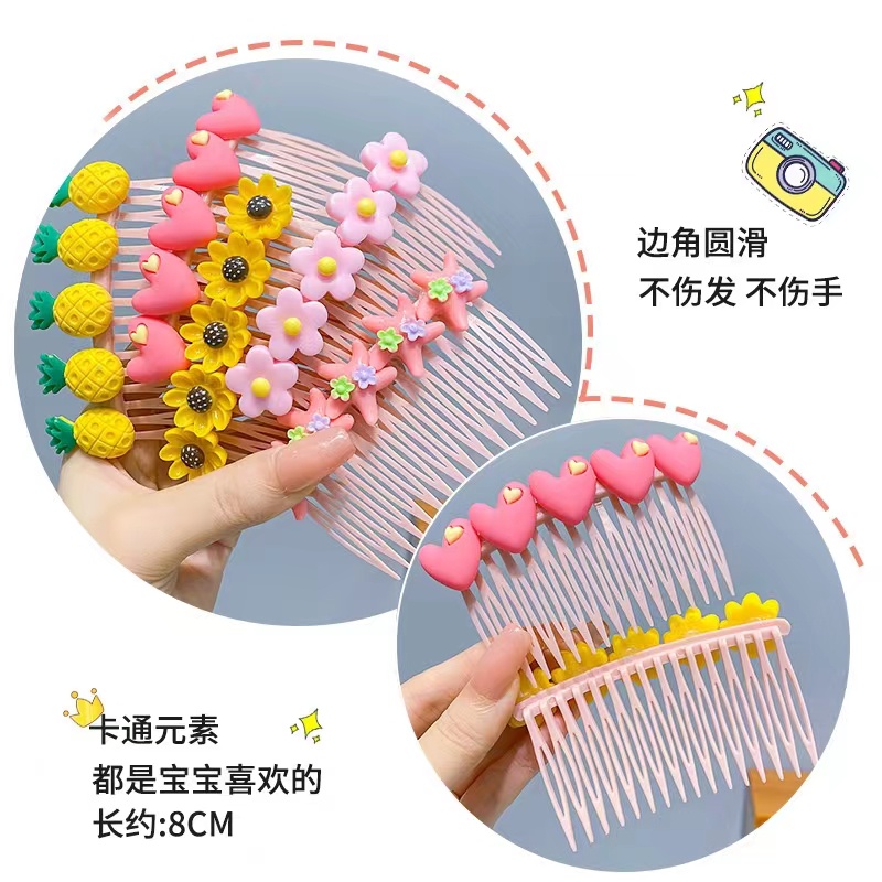 Kẹp Tóc Mái Bằng Nhựa Họa Tiết Hoạt Hình Dễ Thương Cho Bé Gái