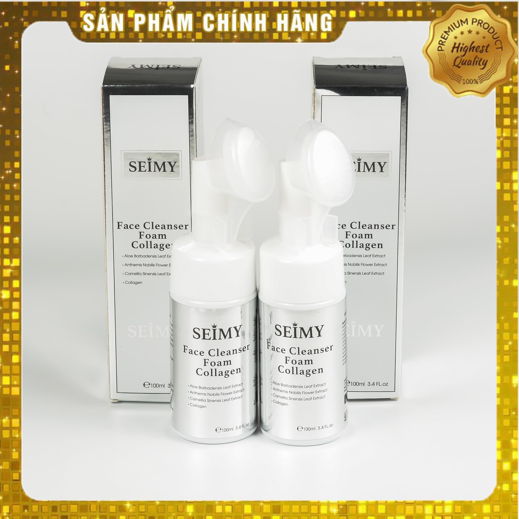 [CHÍNH HÃNG] Sữa rửa mặt đầu cọ tạo bọt - Face Cleanser Foam Collagen