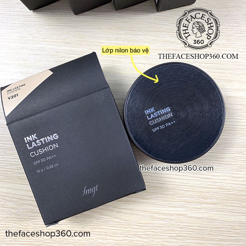 Phấn nước lâu trôi Ink Lasting Cushion SPF30 PA++ fmgt The Face Shop