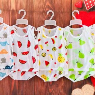Bộ chip ba lỗ thun cotton 2c