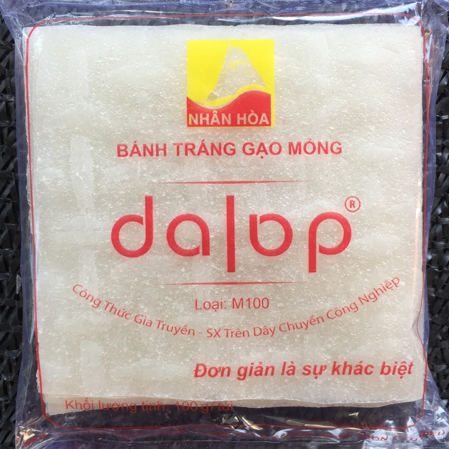 100Gr/BỊCH BÁNH TRÁNG DALOP CUỐN CHẢ RAM - HÀNG CHÍNH HÃNG