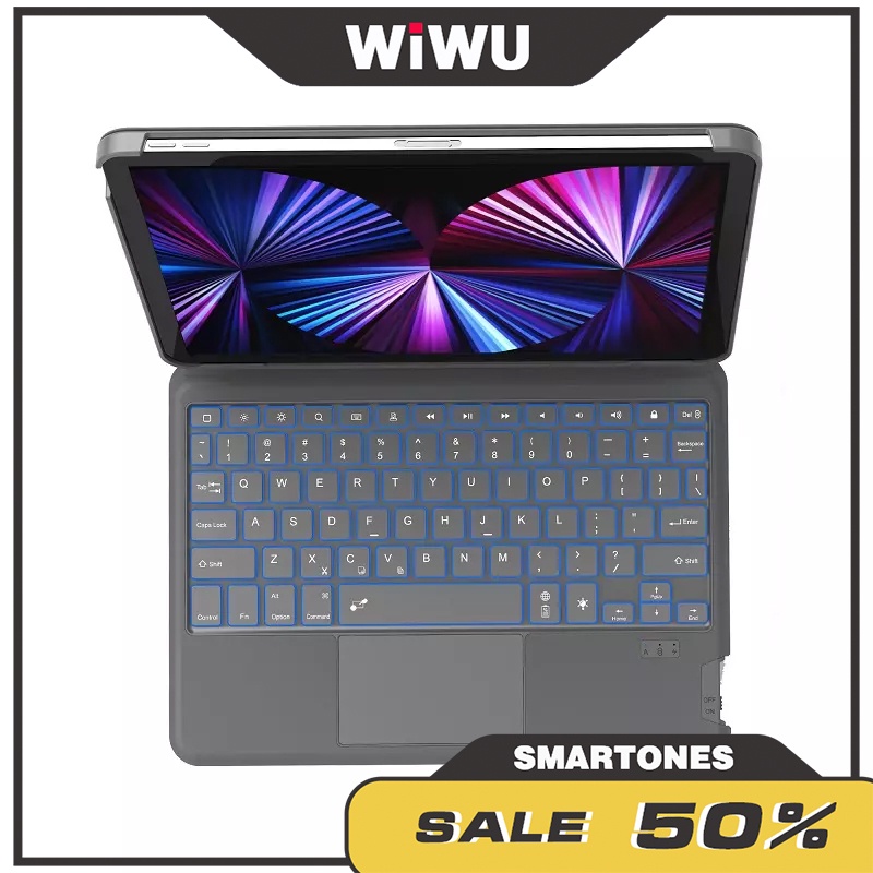 Case cho iPad Wiwu Combo Touch tích hợp bàn phím không dây cho iPad Air iPad Pro iPad Gen 9
