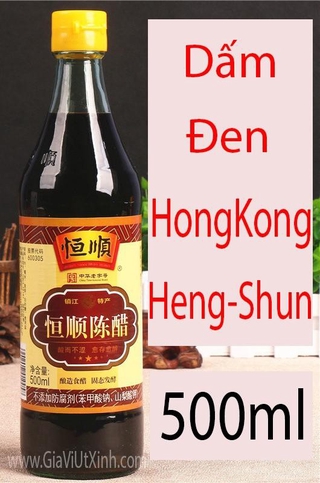 DẤM ĐEN HONGKONG 500ML - GIẤM ĐEN HENG SHUN — VINEGAR HENG SHUN