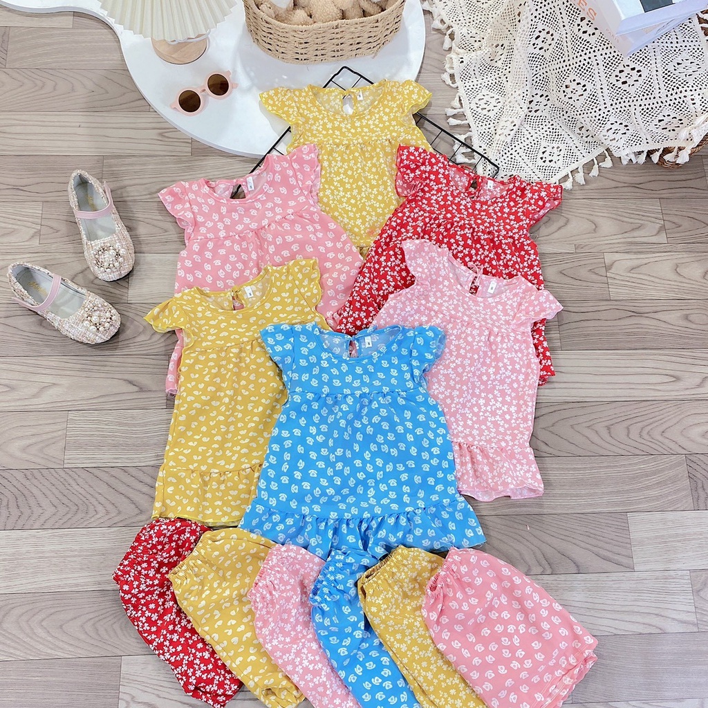 Bộ lanh lụa bé gái size từ 6-24kg❤️HÀNG ĐẸP❤️ hàng thiết kế chất mềm mịn, không nhăn, thấm hút mồ hôi