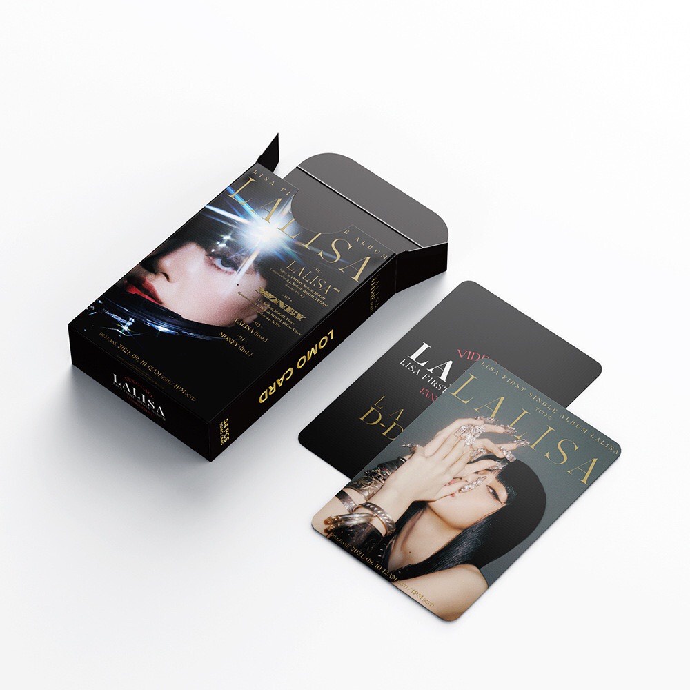 Bộ 55 thẻ ảnh Photocard Lomo Card Lisa Blackpink - LALISA, card bo góc Lisa Blackpink