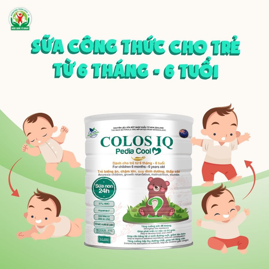 Sữa DINH DƯỠNG COLOS IQ PEDIA COOL 900G