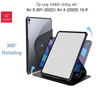 [Hỏa Tốc HCM] Ốp lưng XUNDD Xoay 360 độ đa năng iPad Air 5 (M1-2022)/ Air 4 (2020) 10.9 inch - Chống sốc, Viền TPU.