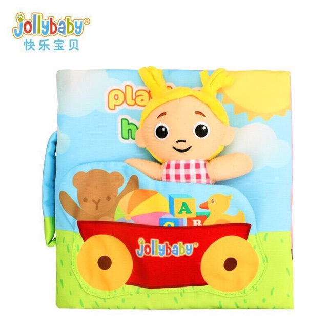 Sách vải kèm búp bê Jollybaby (4 mẫu cho bé trai & gái)