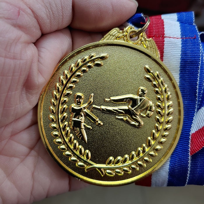 [Free in ấn logo] Huy chương lưu niệm võ thuật ⚡ Đồ lưu niệm thể thao giá tốt