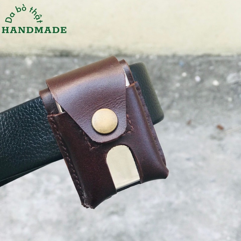 Bao Da Bật Lửa Zippo Da Thật Handmade Libira Leather – Đồ Da Thủ Công Làm Theo Yêu Cầu