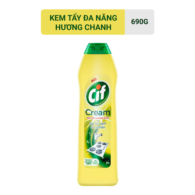 Kem tẩy đa năng nhà bếp CIF vàng - chai (690g)