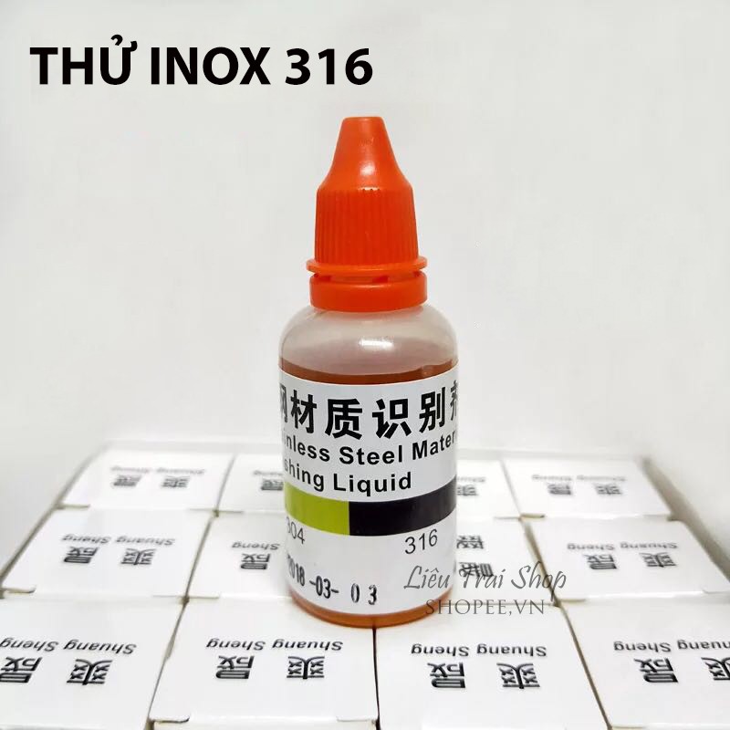 Dung dịch thử inox 316 test inox 316 phân biệt inox 316 không dùng pin