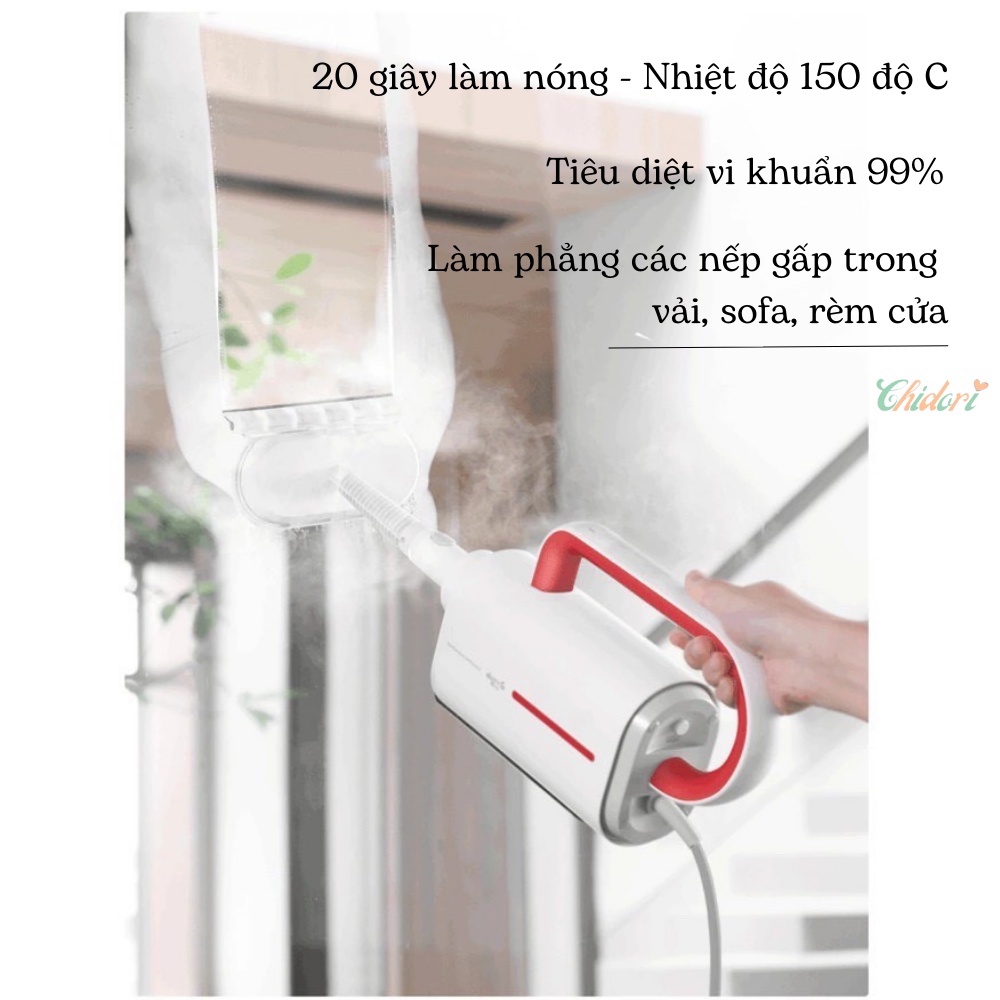 [Mã ELHA22 giảm 6% đơn 300K] CHÍNH HÃNG - Máy Lau Nhà, Vệ Sinh Bằng Hơi Nước Nóng DEERMA ZQ600- BH 6 Tháng