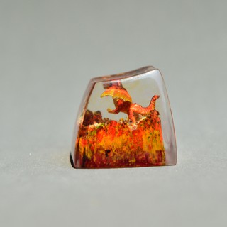 keycap rồng lửa