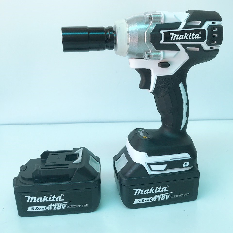Máy Siết Bulong Makita 118v KHÔNG CHỔI THAN TẶNG 1 BỘ PHỤ KIỆN VÀ 5 KHẨU TRẮNG