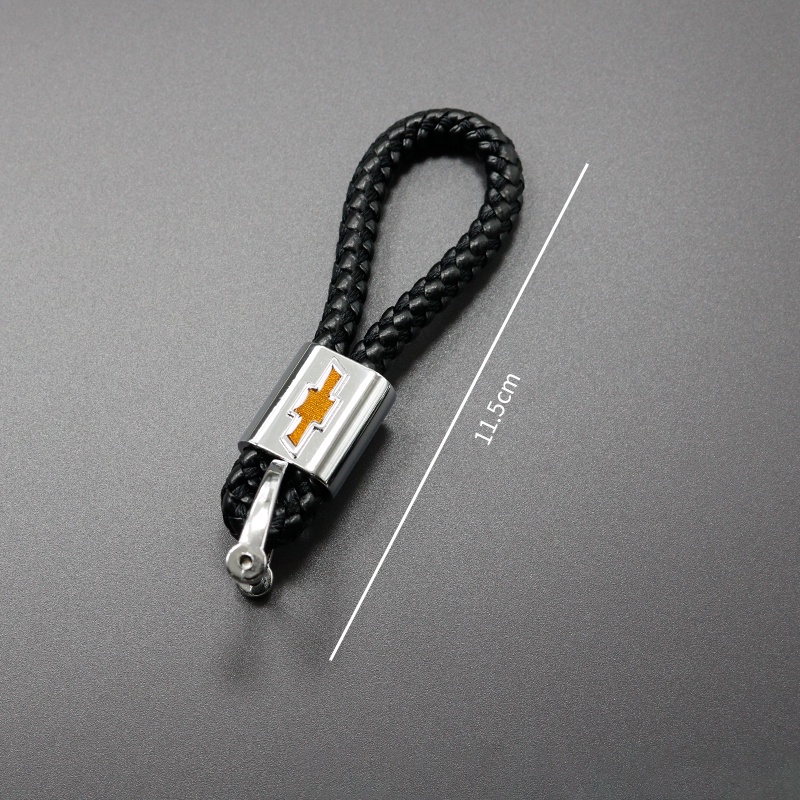 Móc Chìa Khóa Xe Hơi Bằng Da In Logo 3D Cho Chevrolet Captiva Colorado Cruze Spark Malibu Trax Aveo
