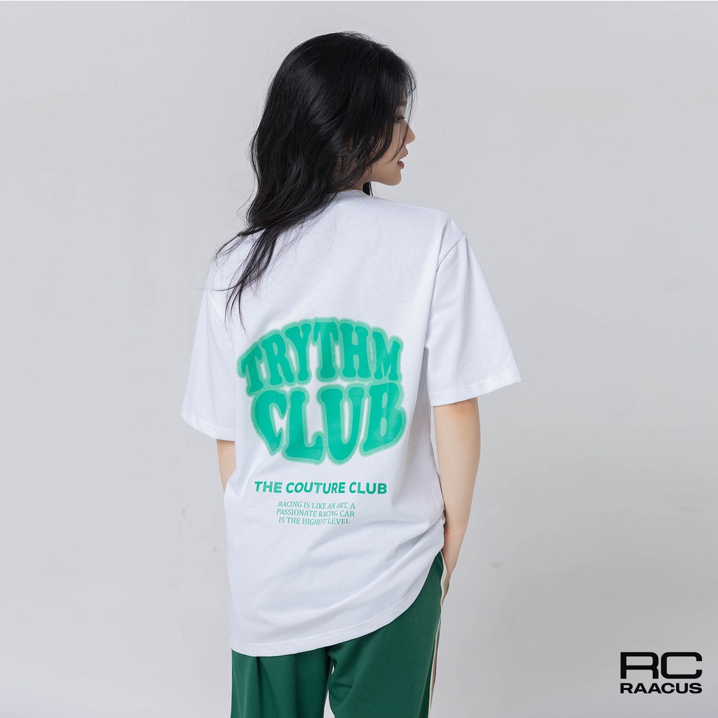 Áo thun TRYTHMCLUB  PATOMI.STUDIO , Áo thun unisex nam nữ form rộng oversize chất liệu 100% Cotton