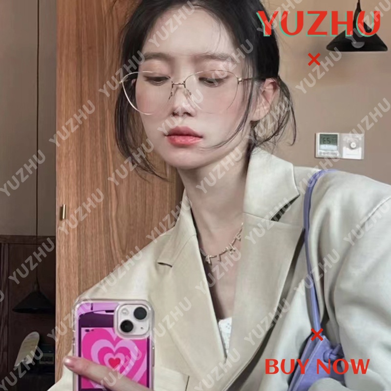 Kính Mát Gọng Kim Loại Chống Ánh Sáng Xanh Thời Trang Phong Cách Hàn Quốc