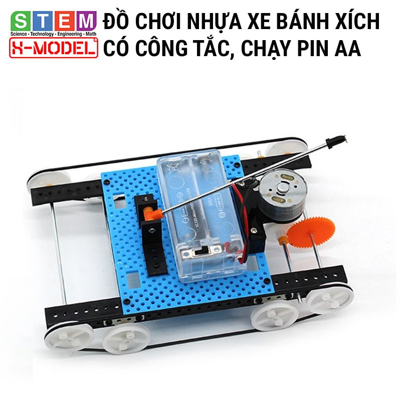 Đồ chơi thông minh, sáng tạo STEM Xe bánh xích nhựa X-MODEL ST25 Đồ chơi trẻ em DIY [Do it You] |Giáo dục STEM, STEAM