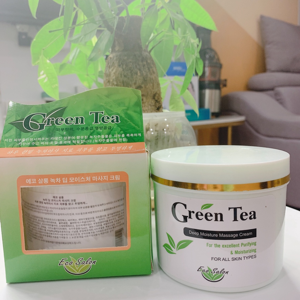 Kem massage Green Tea HQ, KMS trà xanh