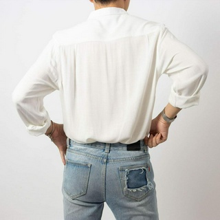 Sơ Mi TD Laha Trắng Linen M3