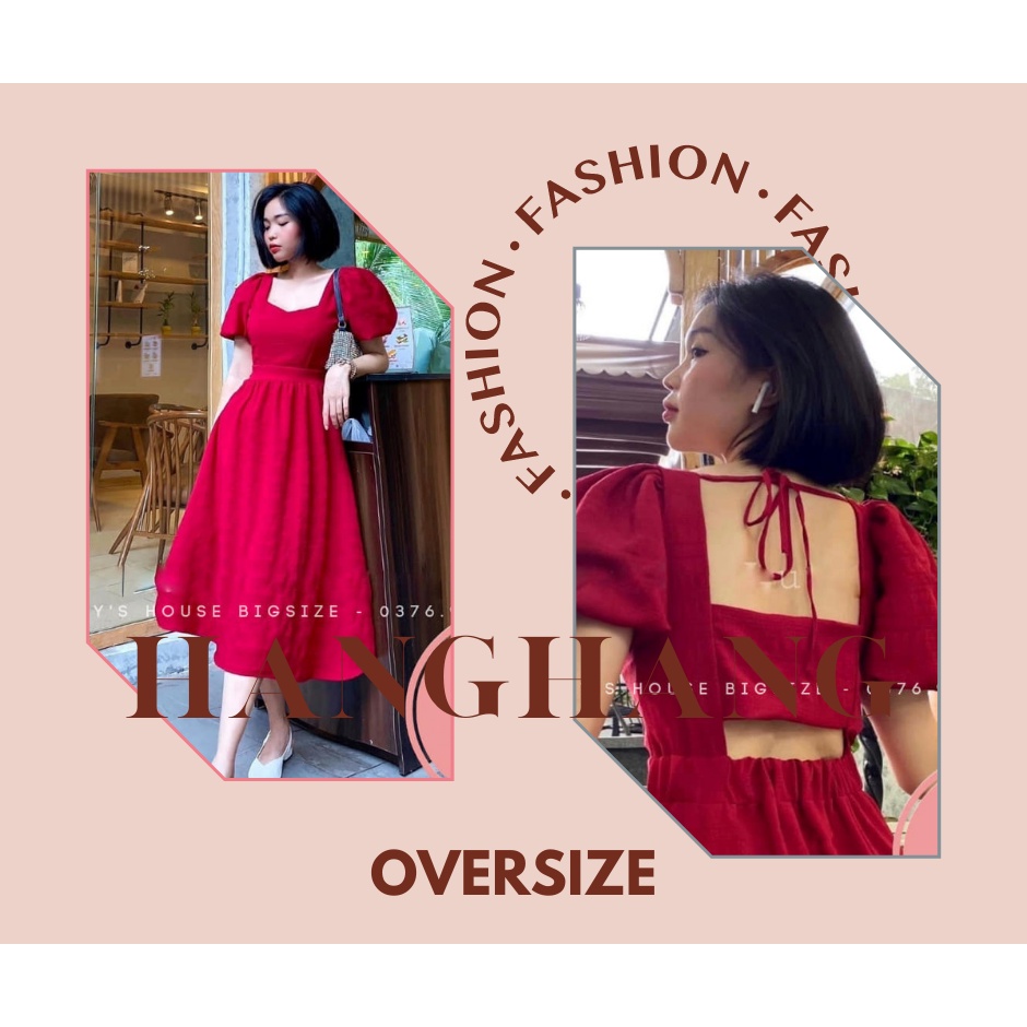 Bigsize Đầm Maxi Nơ Lưng Siêu Xinh (Từ 55kg đến 90kg)