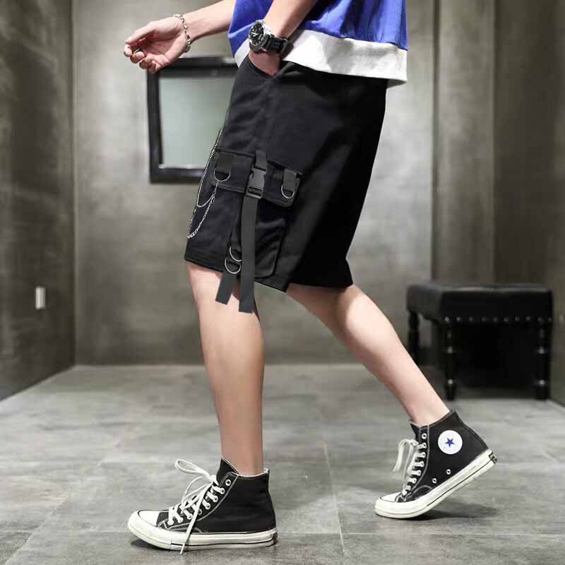 ⚡ FREESHIP ⚡ Quần Short Kaki Nam Nữ , Quần Đùi Phối Xích Co Giãn Bigsize Thoáng Mát Form Dễ Phối Đồ