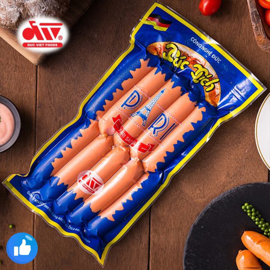 Xúc Xích Đức Việt Dòng Pari 10 Chiếc / Túi | 500g Date Mới | BigBuy360 - bigbuy360.vn