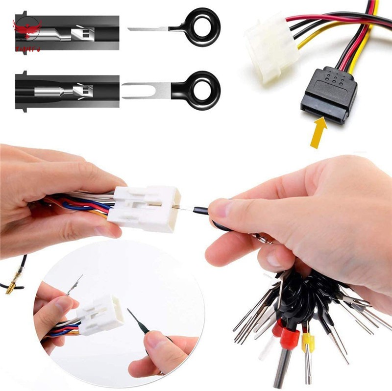 TMNFJ 26Pcs Car Terminal Removal Tool Kit Terminal Ejector Kit Wire Connector Pin Release Extractor Puller