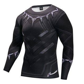 ÁO TẬP GYM NAM DÀI TAY - BÁO ĐEN