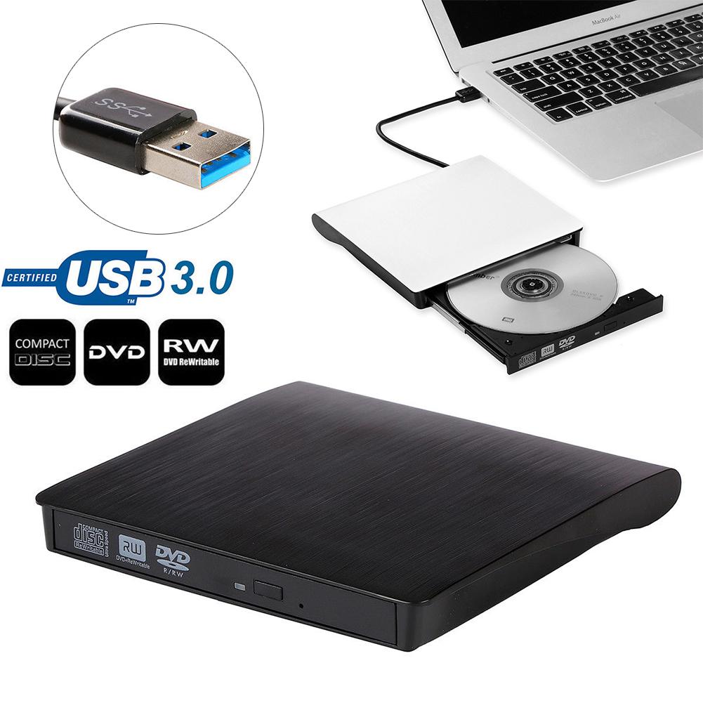 2018 Slim bên ngoài USB 3.0 DVD RW CD Writer Drive Burner Reader Player cho máy tính xách tay