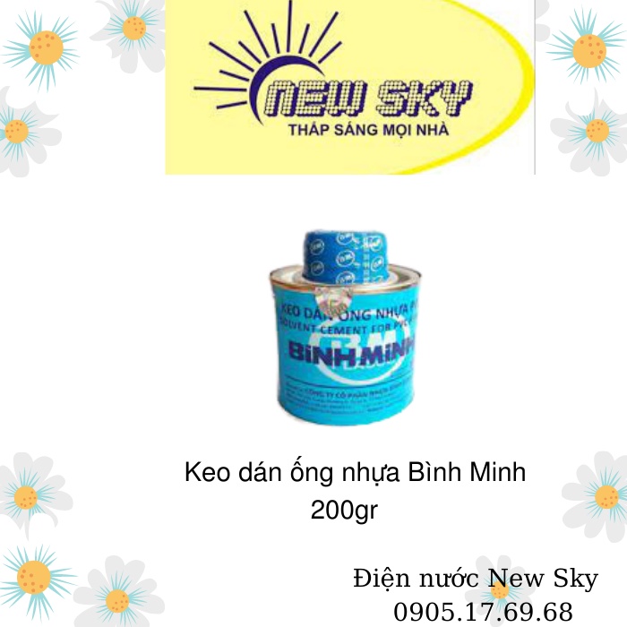 Keo dán ống nhựa Bình Minh 200gr