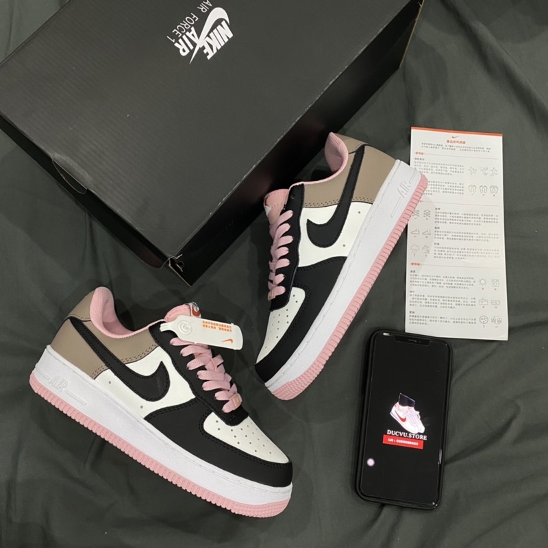 GIÀY AF1 LOW hồng nâu 1:1 sc [ FULL BOX + FREE SHIP ]