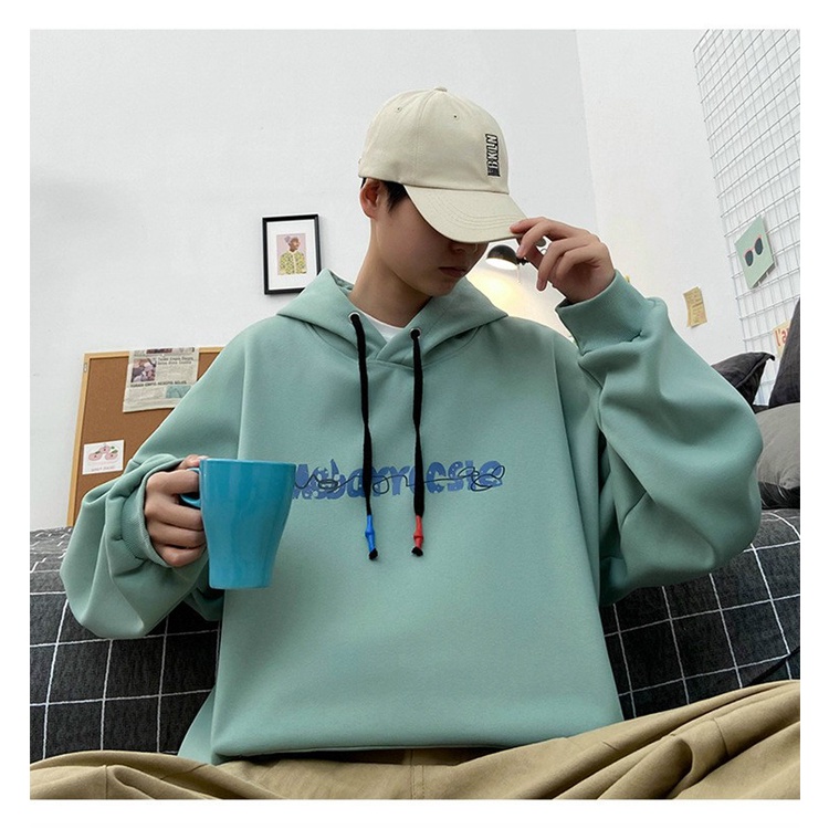 Áo hoodie nỉ ngoại ulzzang nam nữ unisex cặp đôi khoác choàng chui đầu chống nắng có nón in hoạt hình gấu bàn tay