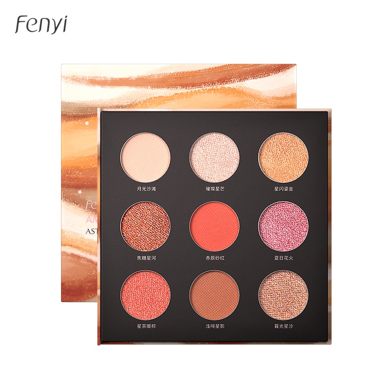 Bảng Phấn Mắt Fenyi 9 Màu Sáng Bóng 1.4gx9