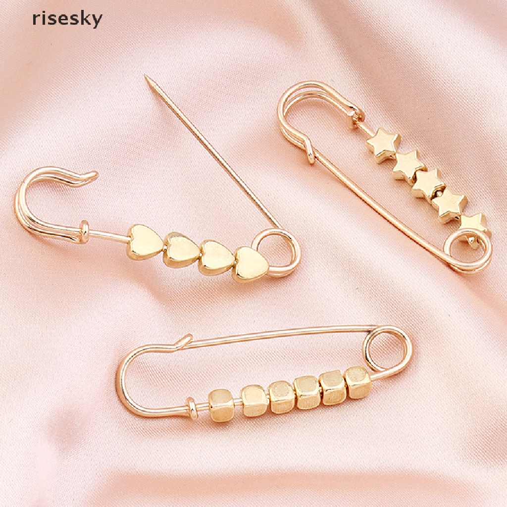 Ghim Cài Áo Hình Ngôi Sao / Trái Tim Màu Vàng Điều Chỉnh Được ♨Trên đó