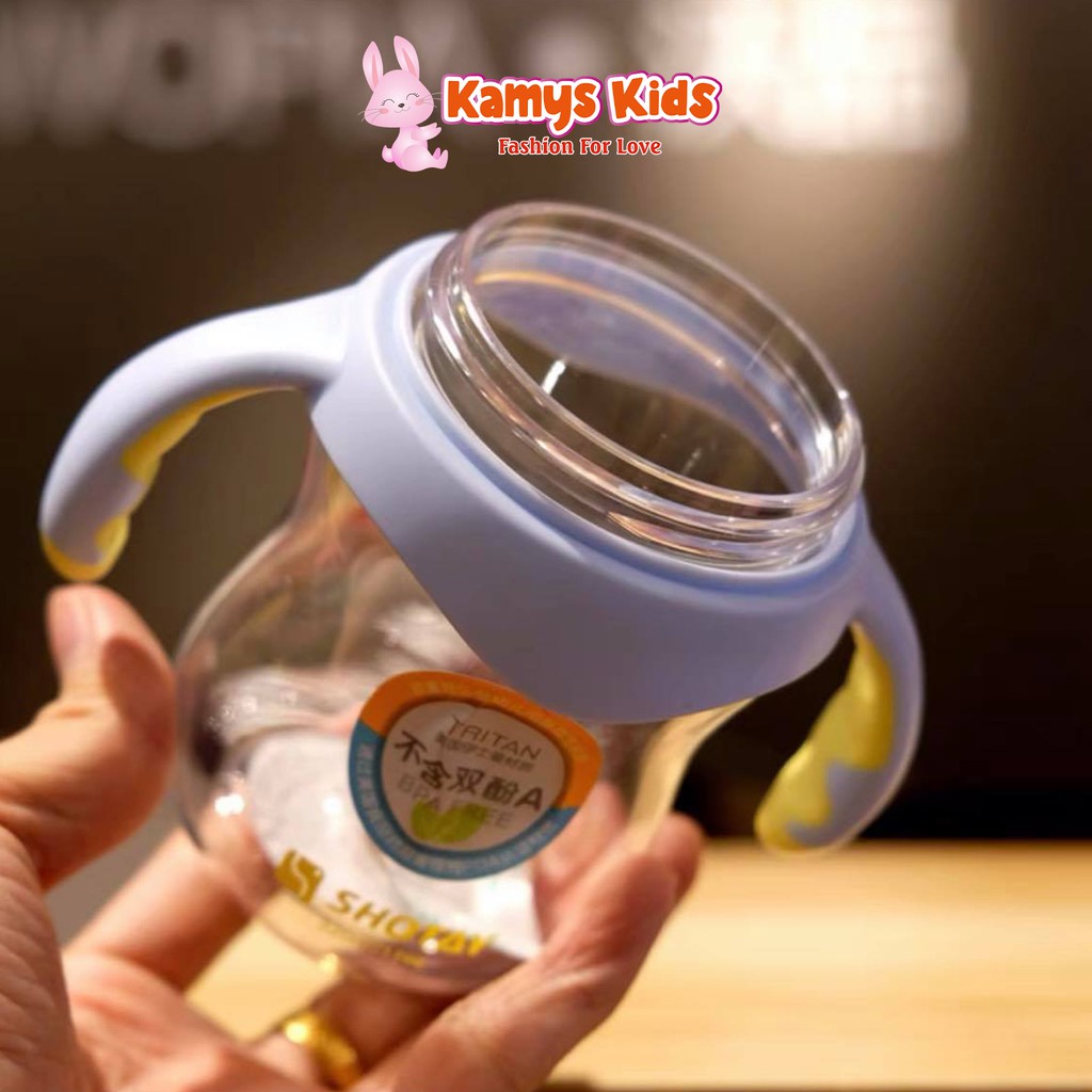 Bình tập uống nước cho bé KAMYS KIDS bình đựng nước trẻ em ngộ nghĩnh 320ml 350ml 400ml 450ml