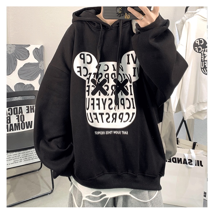 Áo Sweater Chuột RICK phong cách Ulzzang Hàn Quốc tay dài họa tiết in hình cá tính CoolZ C010 | BigBuy360 - bigbuy360.vn