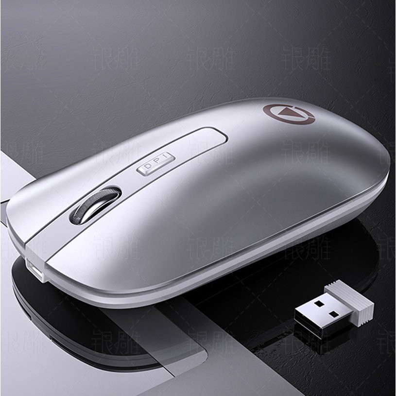 Chuột Không Dây Bluetooth/Wireless A8 Chức Năng Sạc Lại Pin, tương thích với nhiều thiết bị máy vi tính, laptop, tivi...