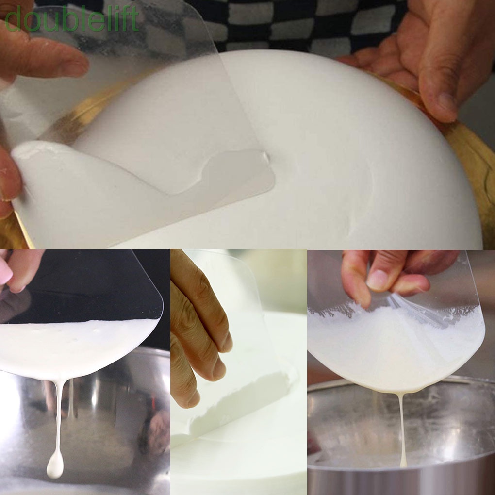 Bộ 5 dụng cụ chà láng bánh kem chất liệu nhựa thân thiện với môi trường có thể tái sử dụng tiện lợi