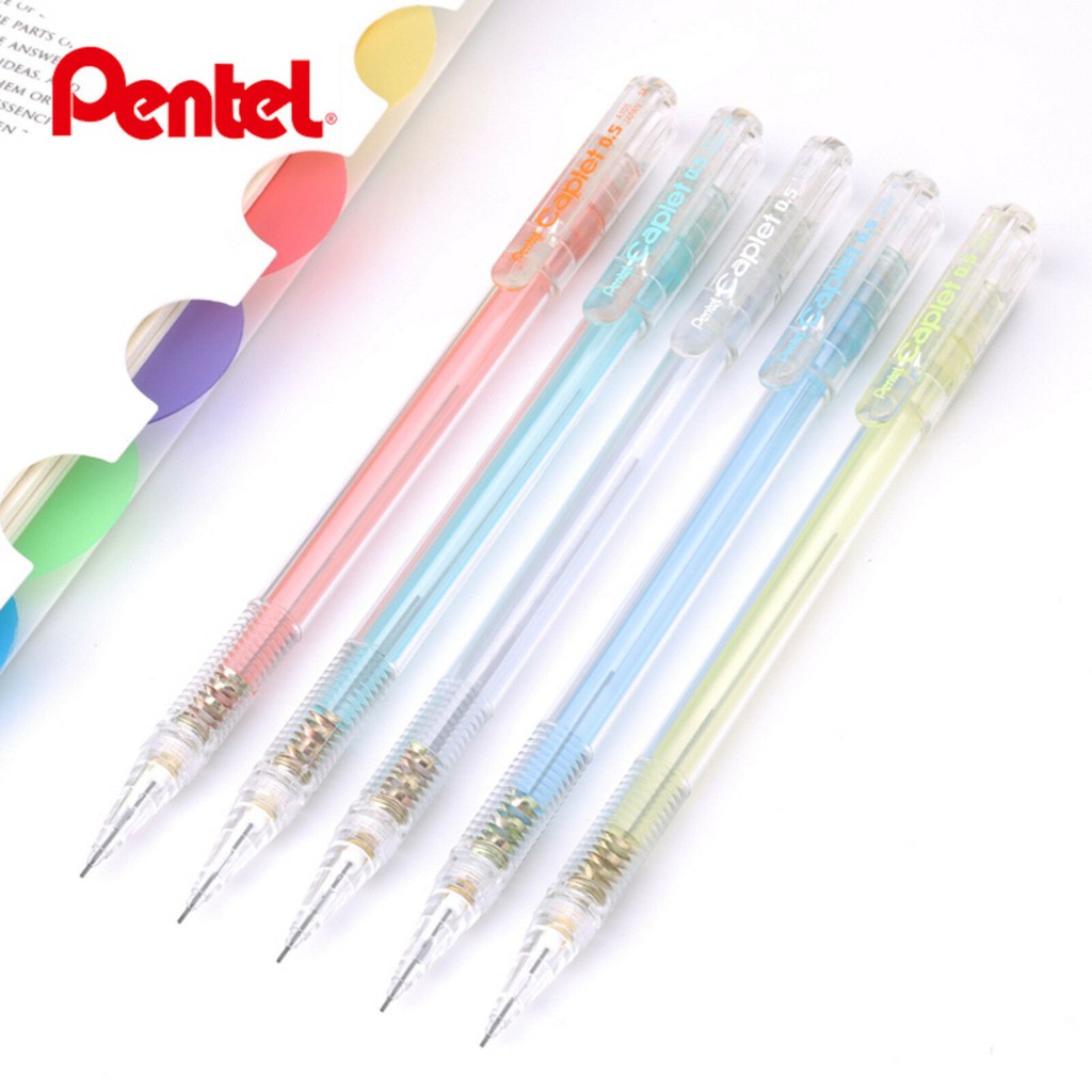 Bút Chì Bấm Thân Trong Pentel Caplet A105 PO Có Nắp