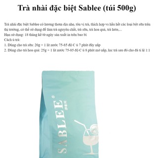 Trà Lài Sablee Đài Loan túi 500gr