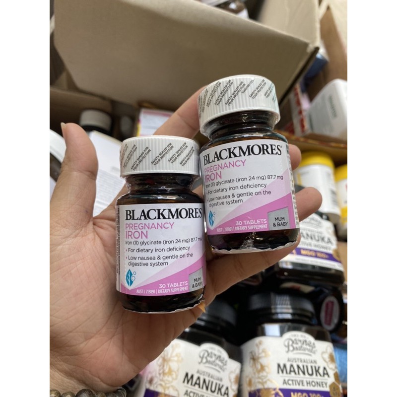 BLACKMORES PREGNANCY IRON LỌ 30 VIÊN CHÍNH HÃNG Alpen